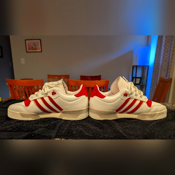adidas | Shoes | Adidas Rival Sneakers White And Red | Poshmark